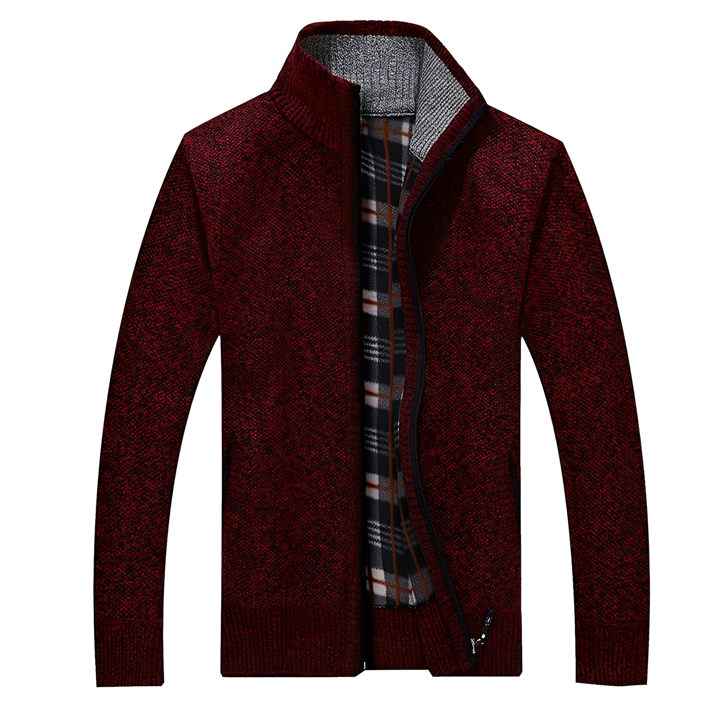 ModeGeist | Stylischer Cardigan mit weichem Fleece-Futter für Männer