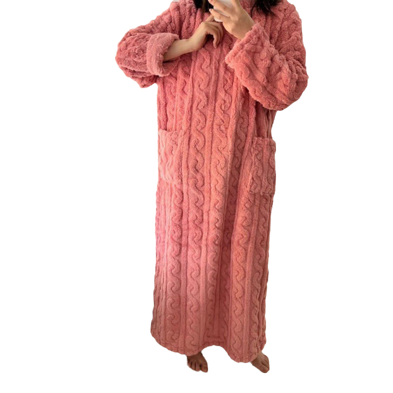 ModeGeist | Winter korallen Samt-Homewear
