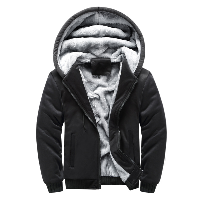 Männer Winterjacke mit Kapuze und Fleecefutter