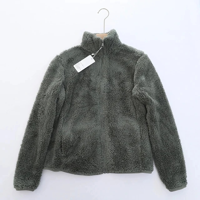 ModeGeist | Weiche Sherpa Zip Up Hohe Kragenjacke, Fleeceweste