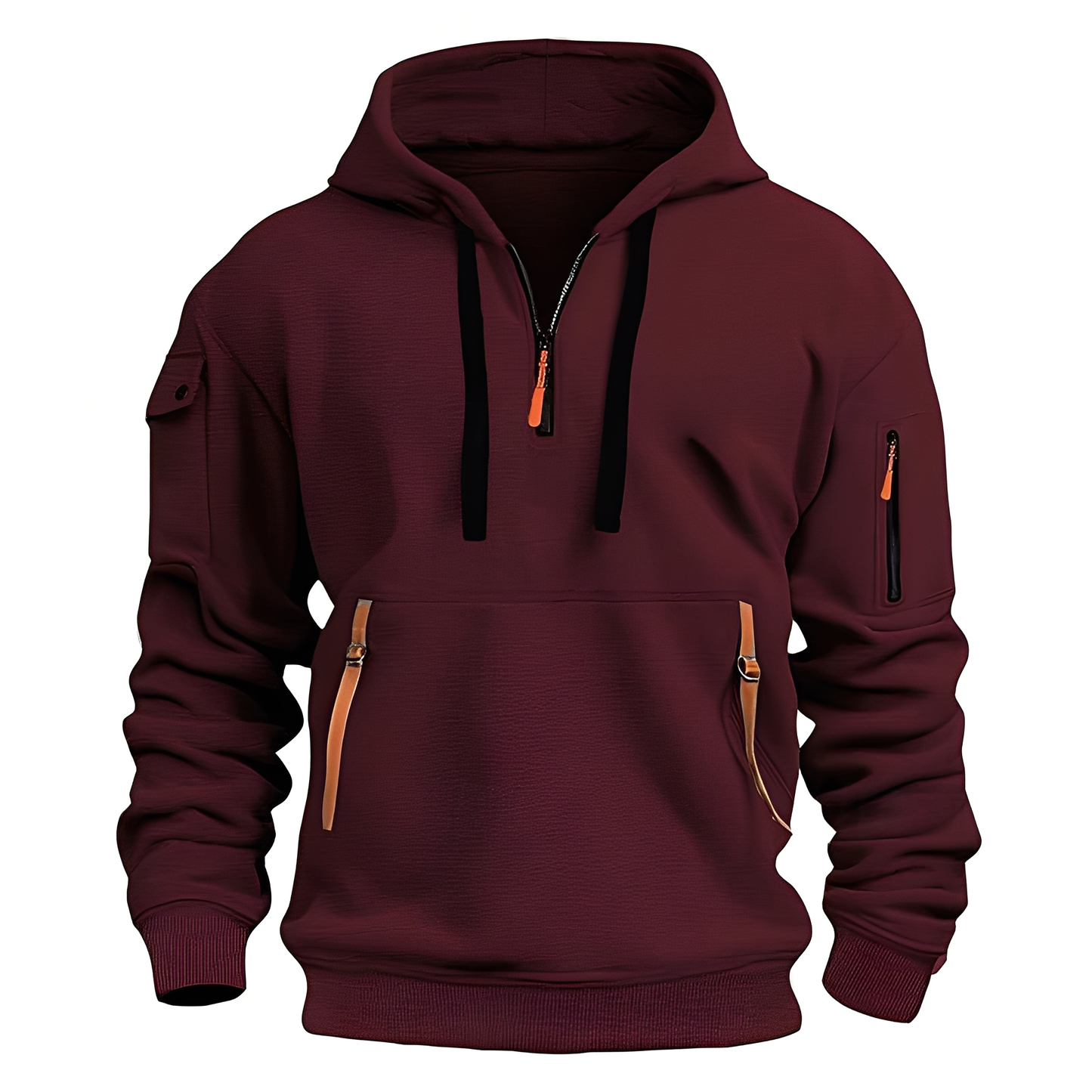 ModeGeist | Lässiger, lockerer Hoodie mit Reißverschluss für Männer