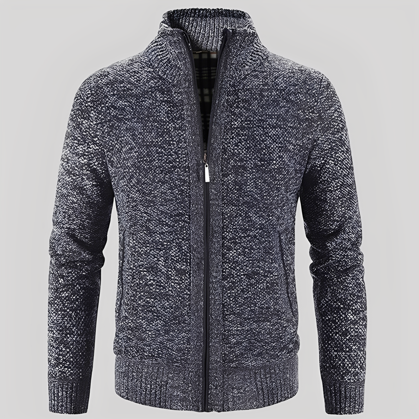 ModeGeist | Einfacher Cardigan mit Reißverschluss für Herren