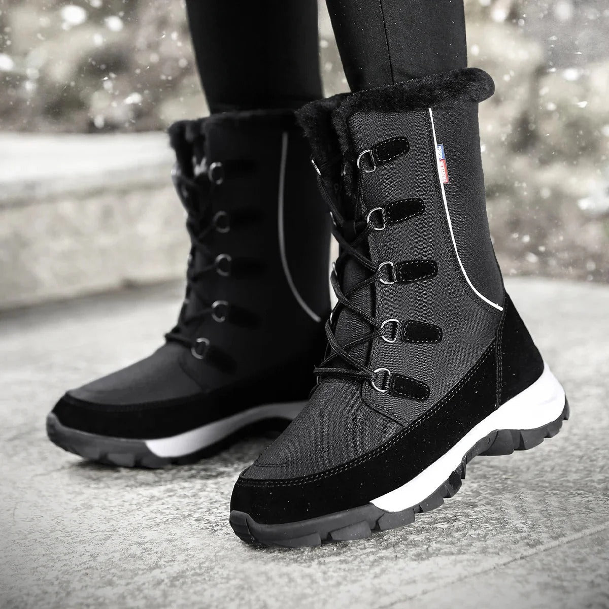 Stilvolle, wasserdichte Damen-Winterstiefel Brielle: warm gefüttert