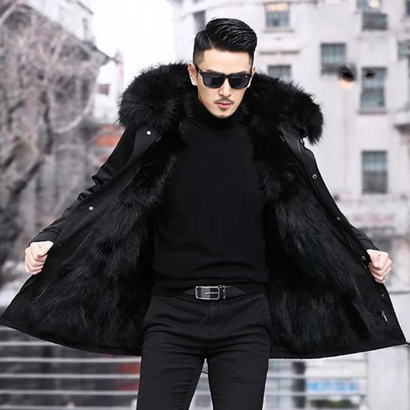 Herren Winterjacke mit Pelzfutter von Nilo