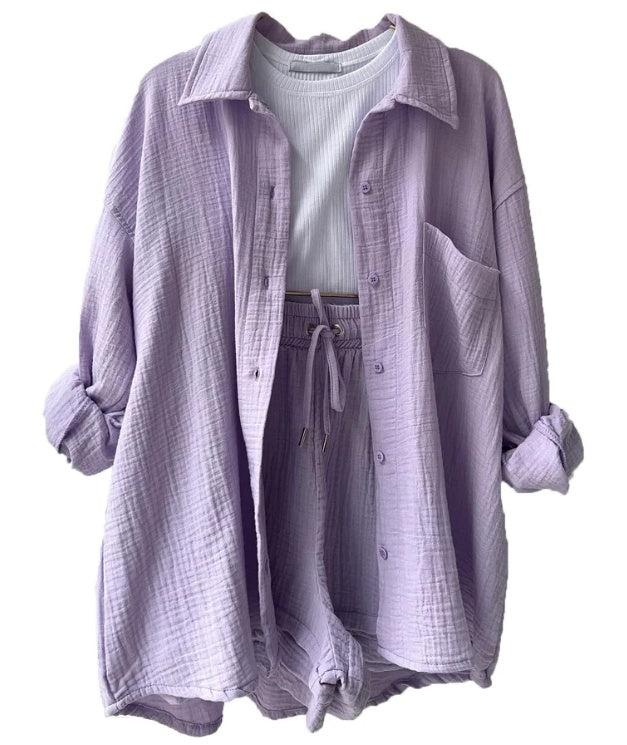 Fudus Langarmshirt und Shorts Set