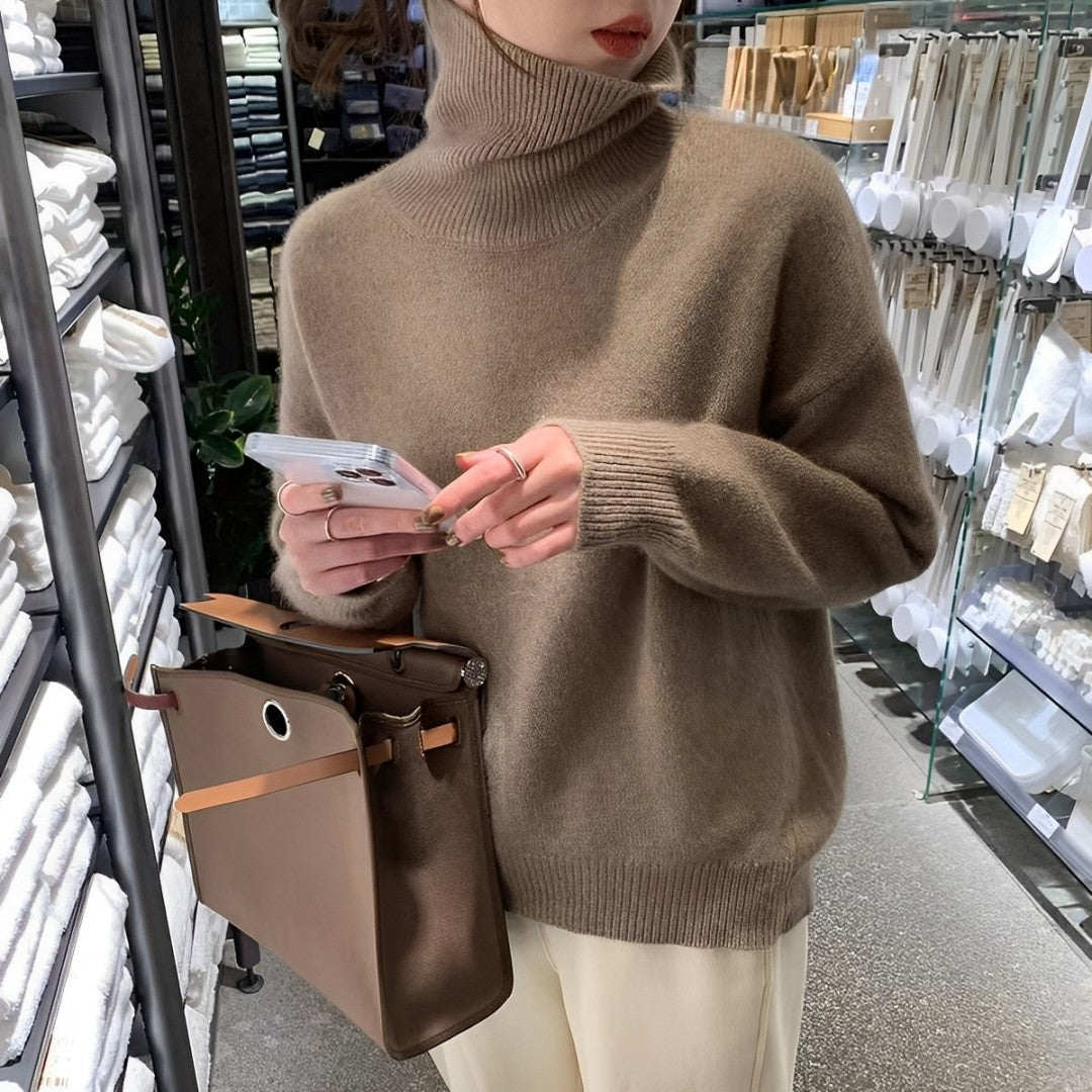 Merla: Hochgeschlossener Kaschmirpullover