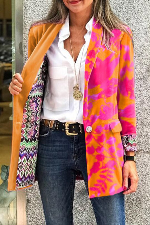 ModeGeist | Für Eternity Wende Retro Druck Blazer