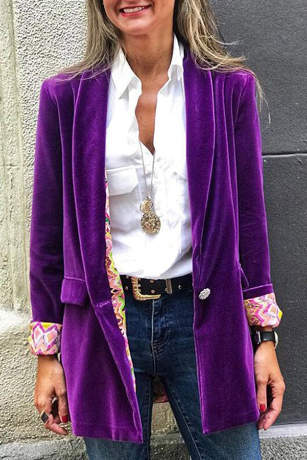 ModeGeist | Für Eternity Wende Retro Druck Blazer