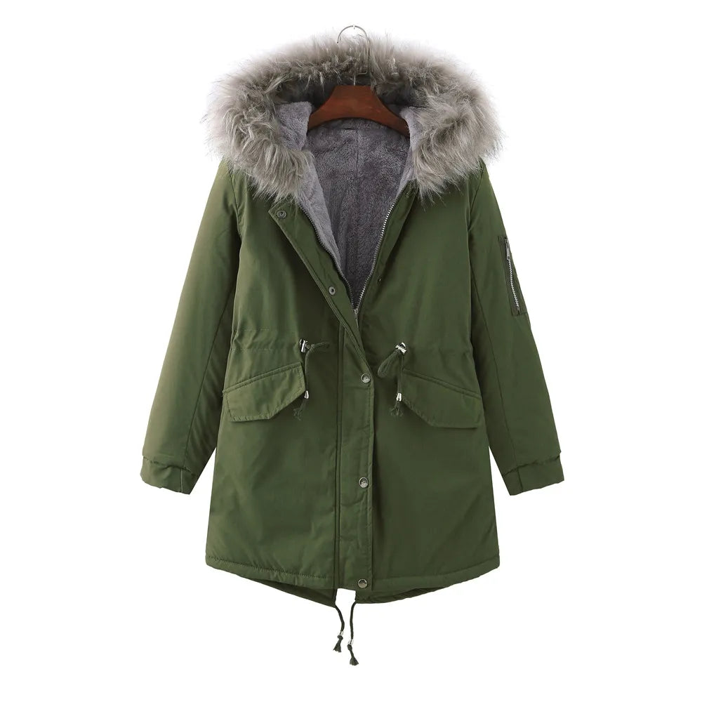 ModeGeist | Verdickte Winterjacke mit Fleecefutter
