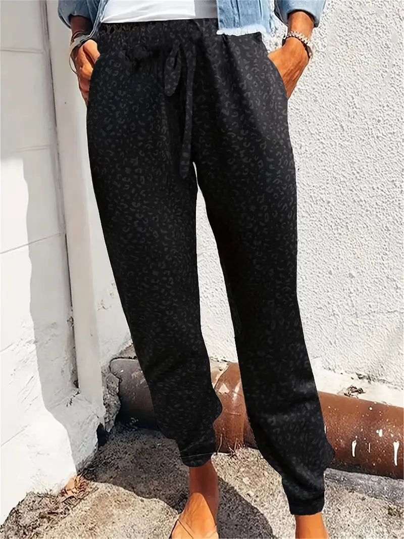 Leoparden-Jogginghose Lulu mit stabilem Bund