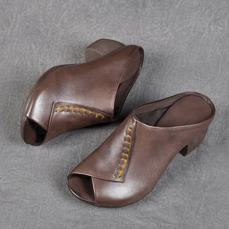 MODEGEIST Damen Slip-On Sandalen Gepolstert