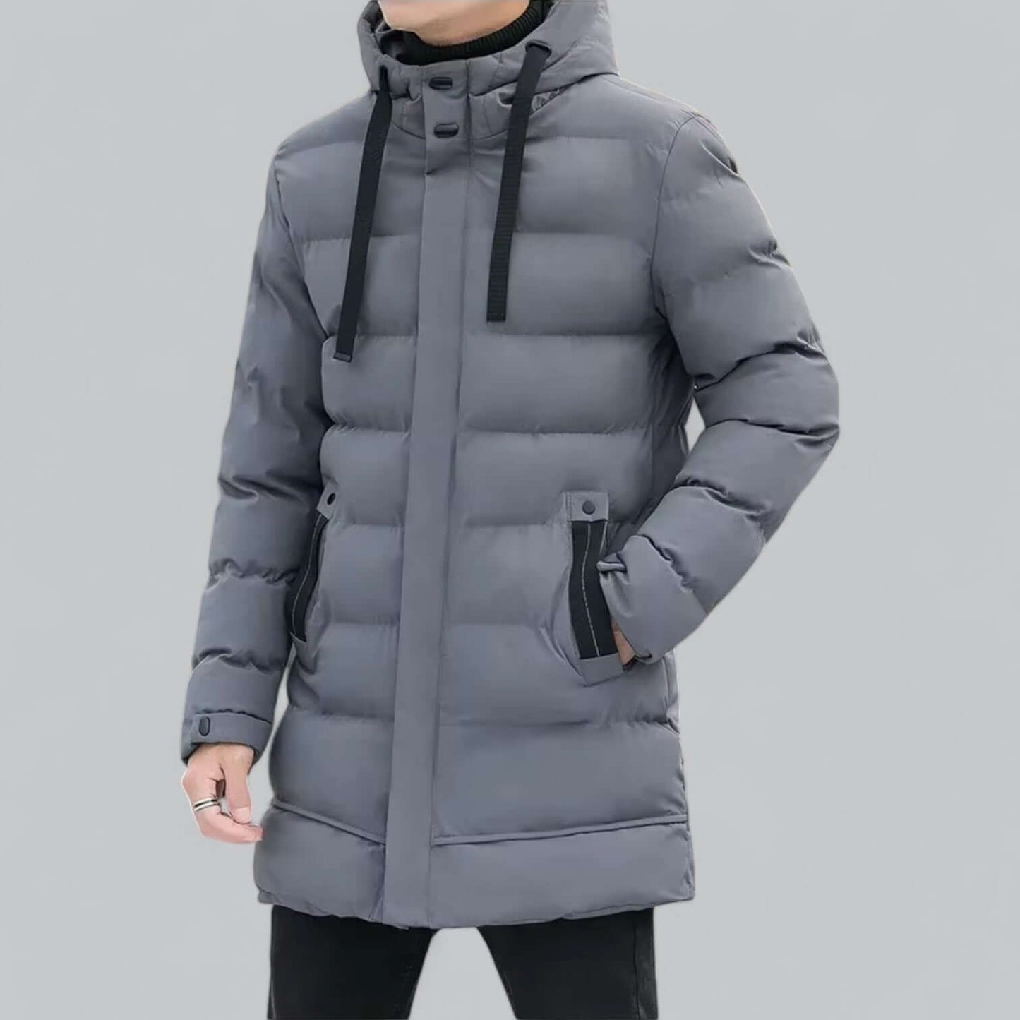ModeGeist | Lang geschnittene gepolsterte Winter Parka Jacke