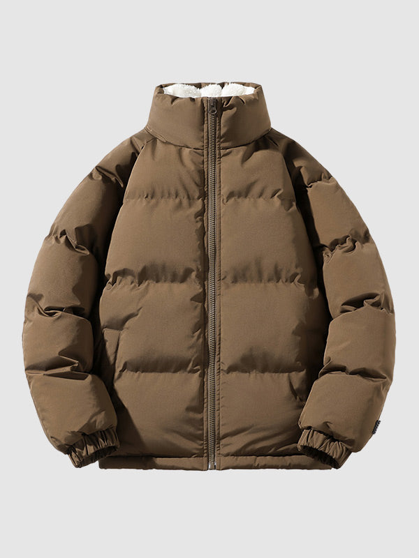 ModeGeist | Gepolsterte Jacke Teddy-futter Warm und Winddicht