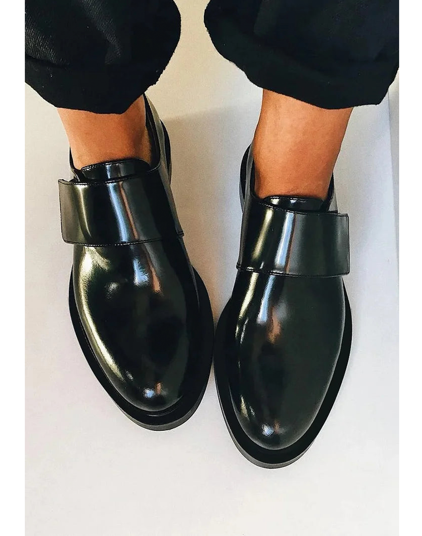 MODEGEIST Damen Strap-Loafer Klassisches Design Slip-On
