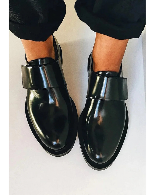 MODEGEIST Damen Strap-Loafer Klassisches Design Slip-On