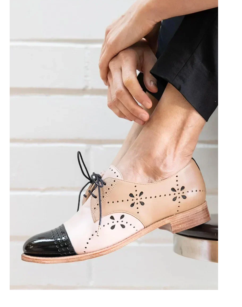 MODEGEIST Damen Loafer zweifarbig klassisch