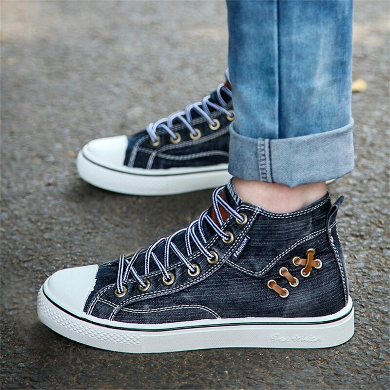 MODEGEIST Damen Sneaker aus modischem Denim