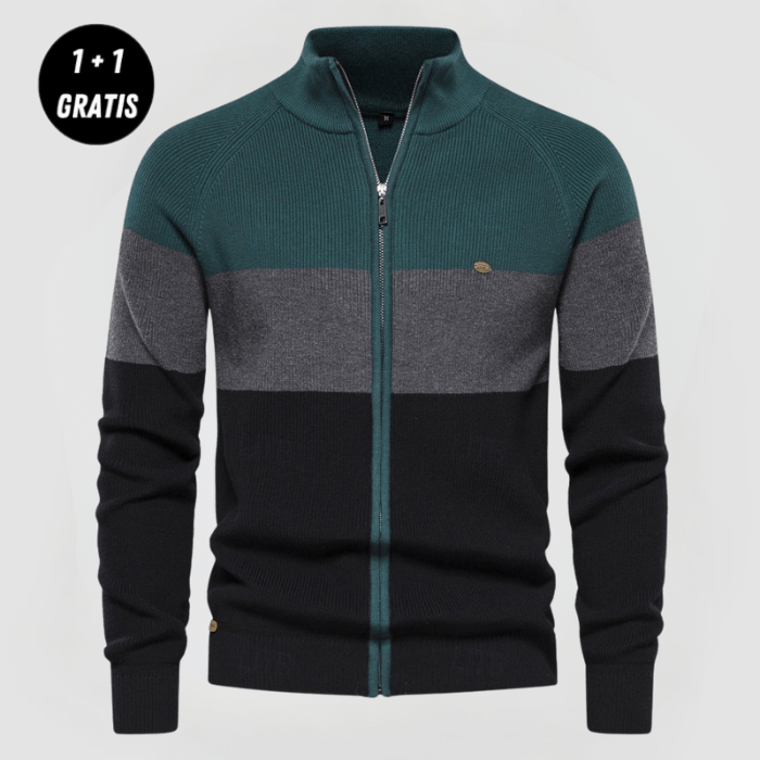 BASTIAN - Kapuzenpullover mit Reißverschluss (2 für 1)