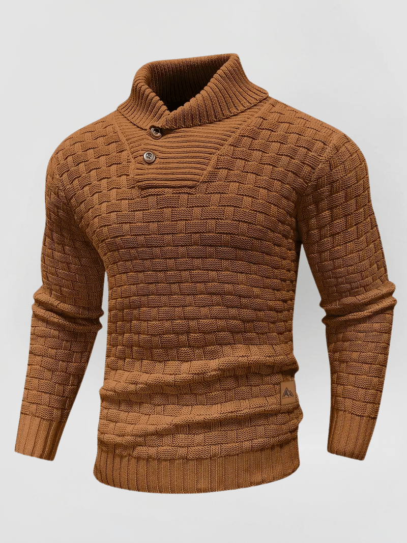 OTMAR Strickpullover mit hohem Kragen und Dickem Material