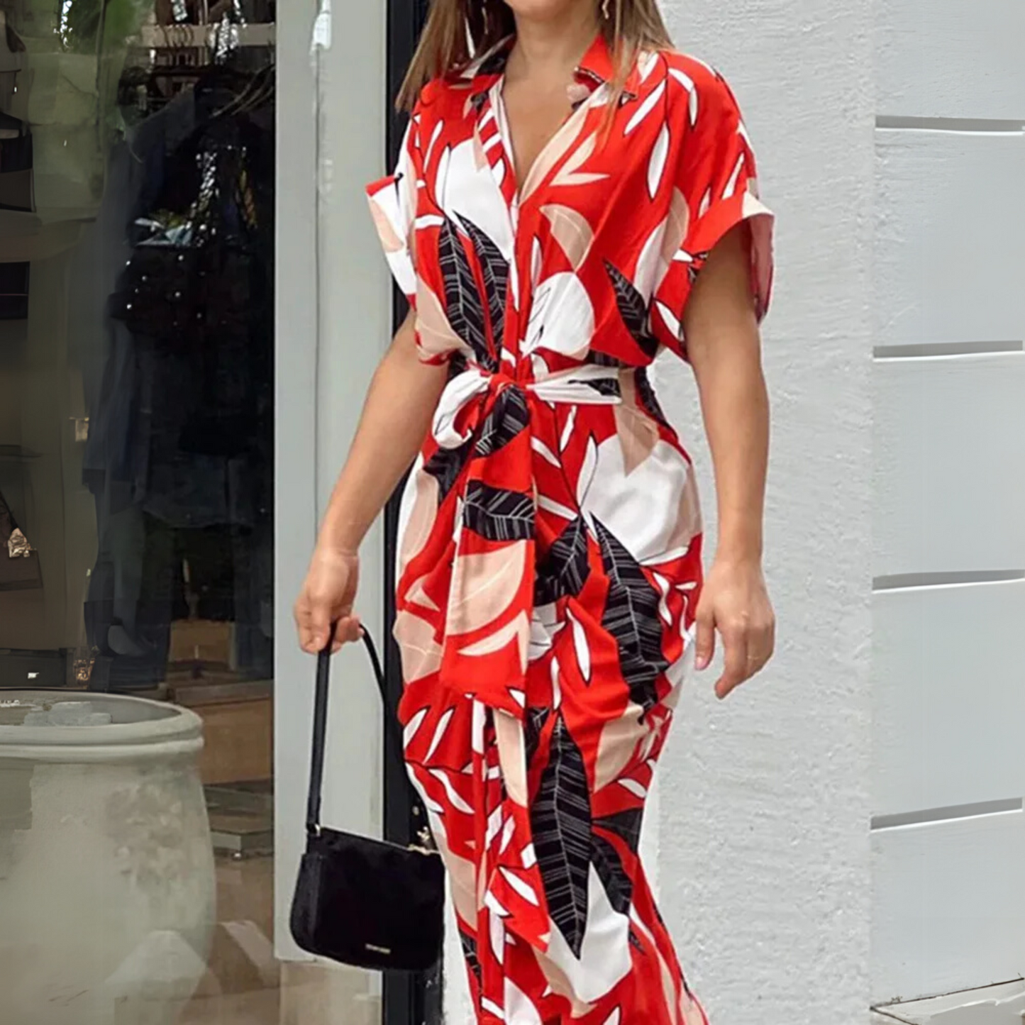 MODEGEIST Damen Trendy Dress Modern Design Vielseitig