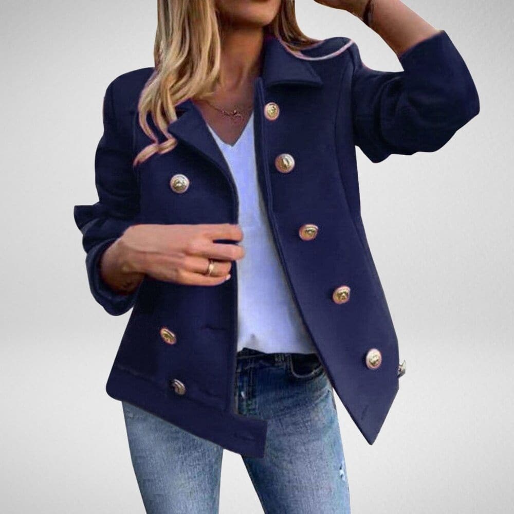 ModeGeist | Peacoat - Zweireiher - Maßgeschneiderte Passform - Breite Revers - Elegante Knöpfe