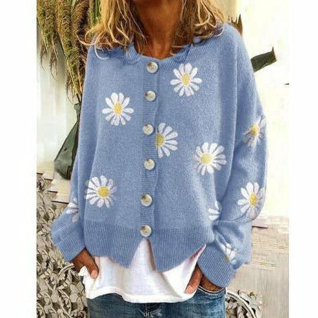 ModeGeist | Bedruckter Strickmantel