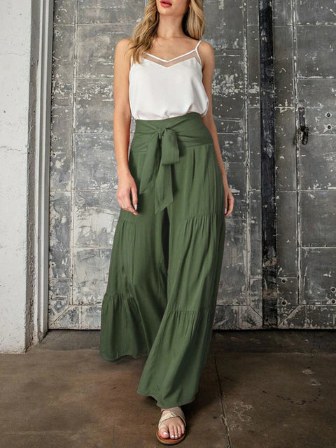 LAUREN Plisseerock with elastic waistband