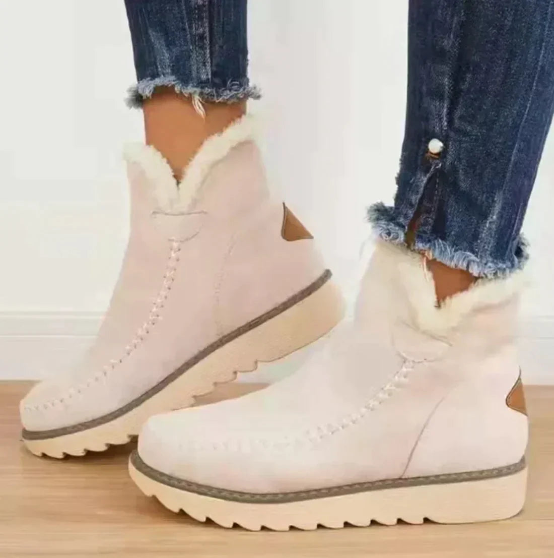 ModeGeist | Faux Suede Schnee Retro Baumwollstiefel