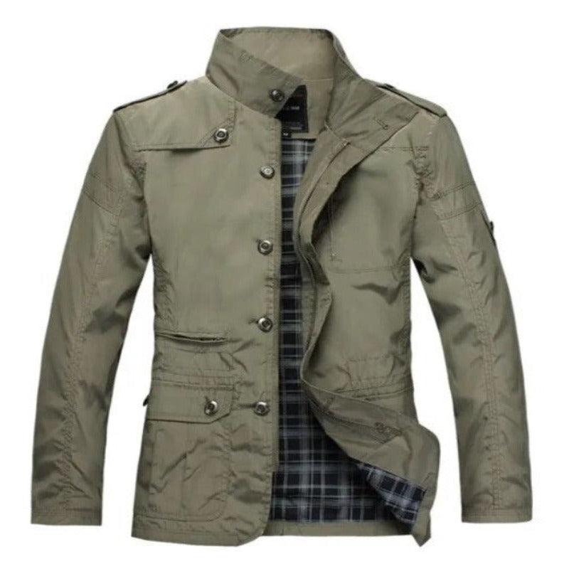 Herren Winterjacke im lässigen Karomuster