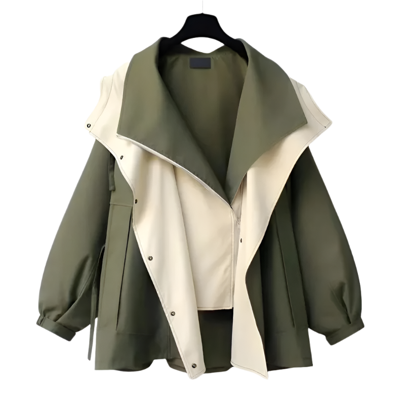 ModeGeist | Oversized Wasserdichte Regenjacke für Damen