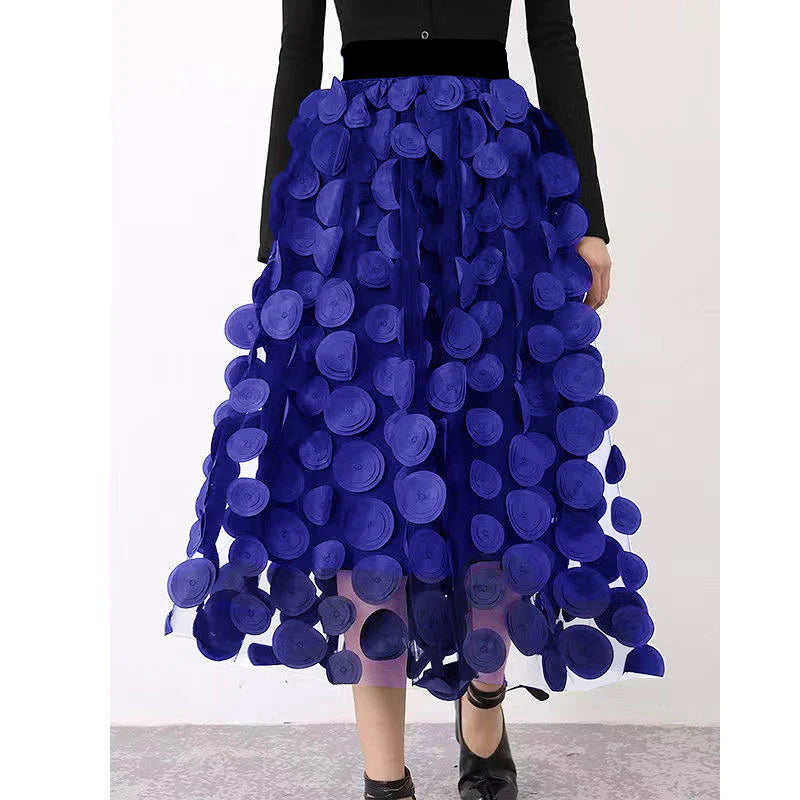 ModeGeist | Schicker Rock aus Polka Dot und Tüll Patchwork