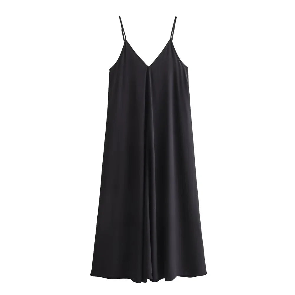 Lena® | Elegantes Midikleid mit V-Ausschnitt, ideal für den Urlaub