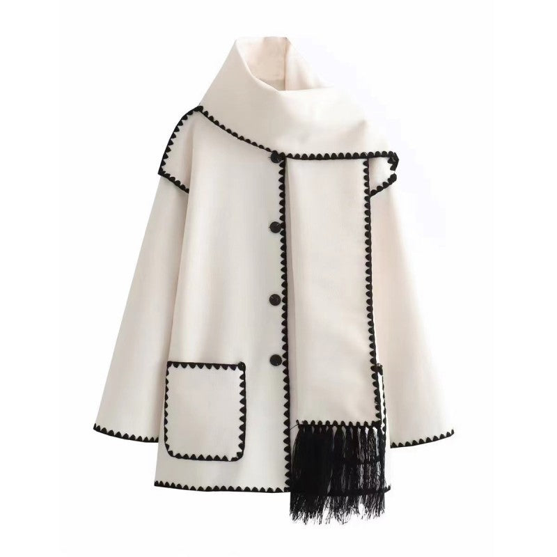ModeGeist | Bequeme Cape-Jacke aus Wolle