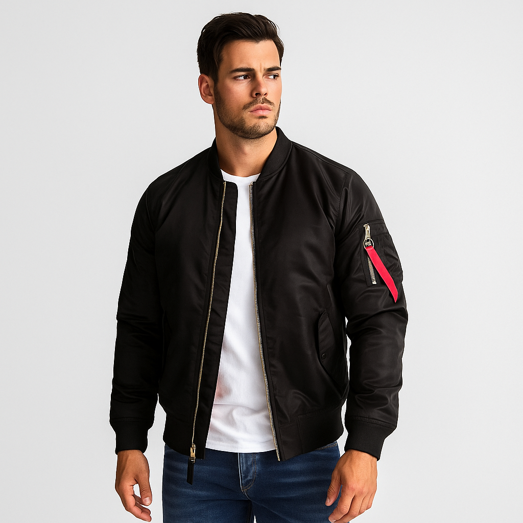 ModeGeist | Herren Bomberjacke mit Reißverschluss