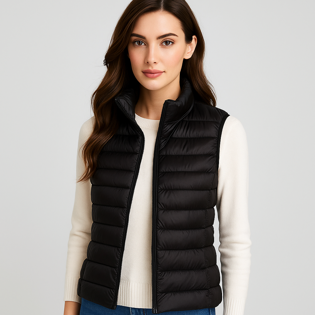 ModeGeist | Moderne leichte gesteppte Weste für Damen