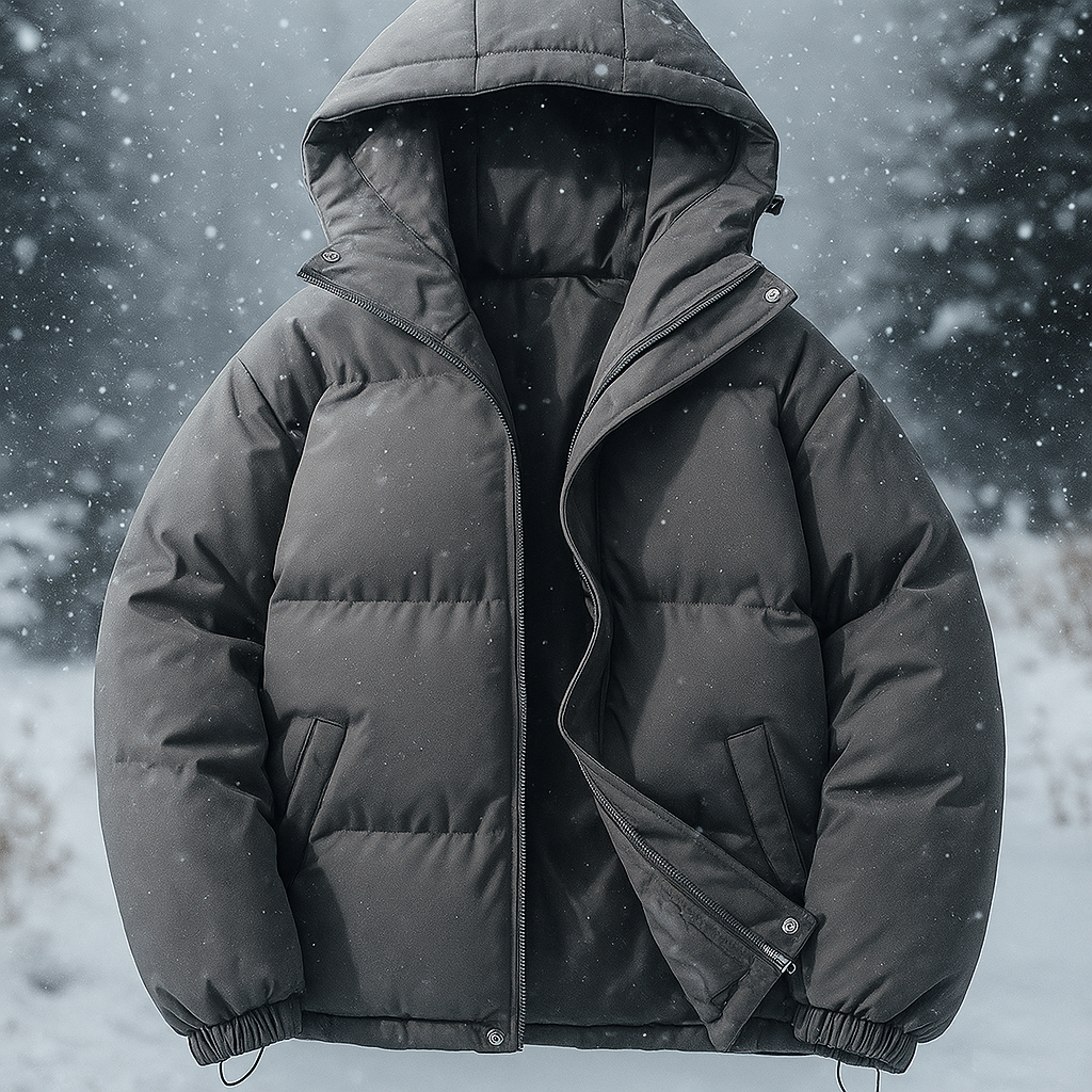ModeGeist | Kurze gepolsterte Jacke mit Kapuze Stilla