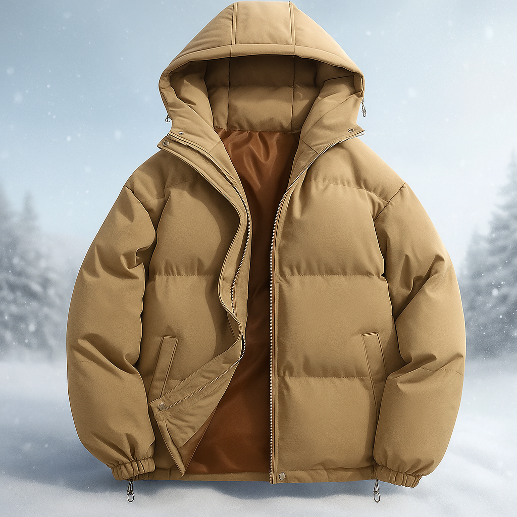 ModeGeist | Kurze wattierte Jacke mit Kapuze