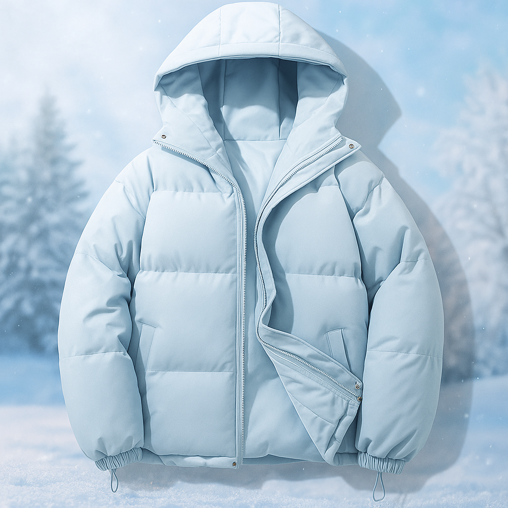 ModeGeist | Kurze gepolsterte Jacke mit Kapuze Stilla