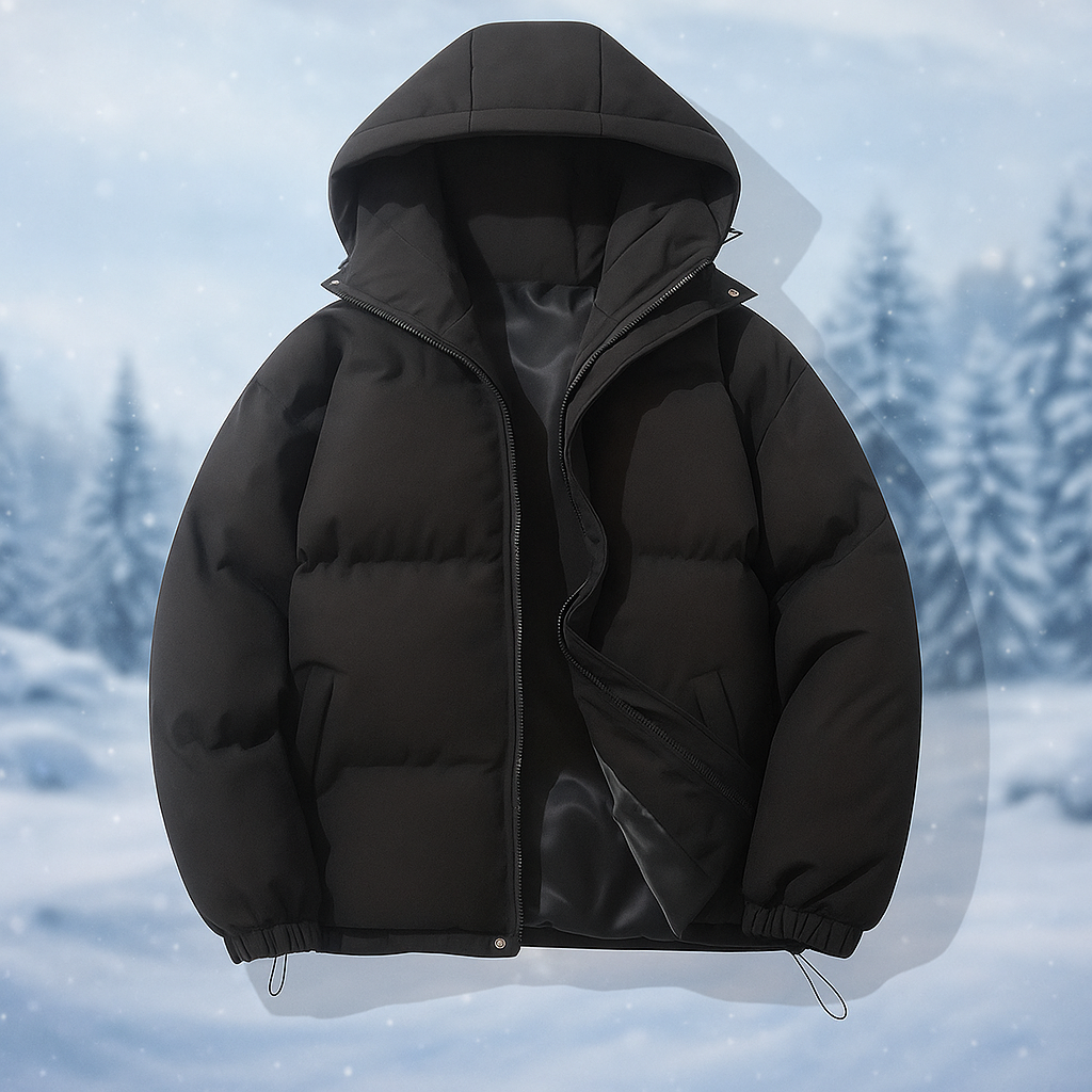 ModeGeist | Kurze wattierte Jacke mit Kapuze