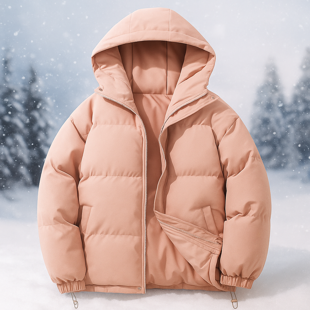 ModeGeist | Kurze wattierte Jacke mit Kapuze