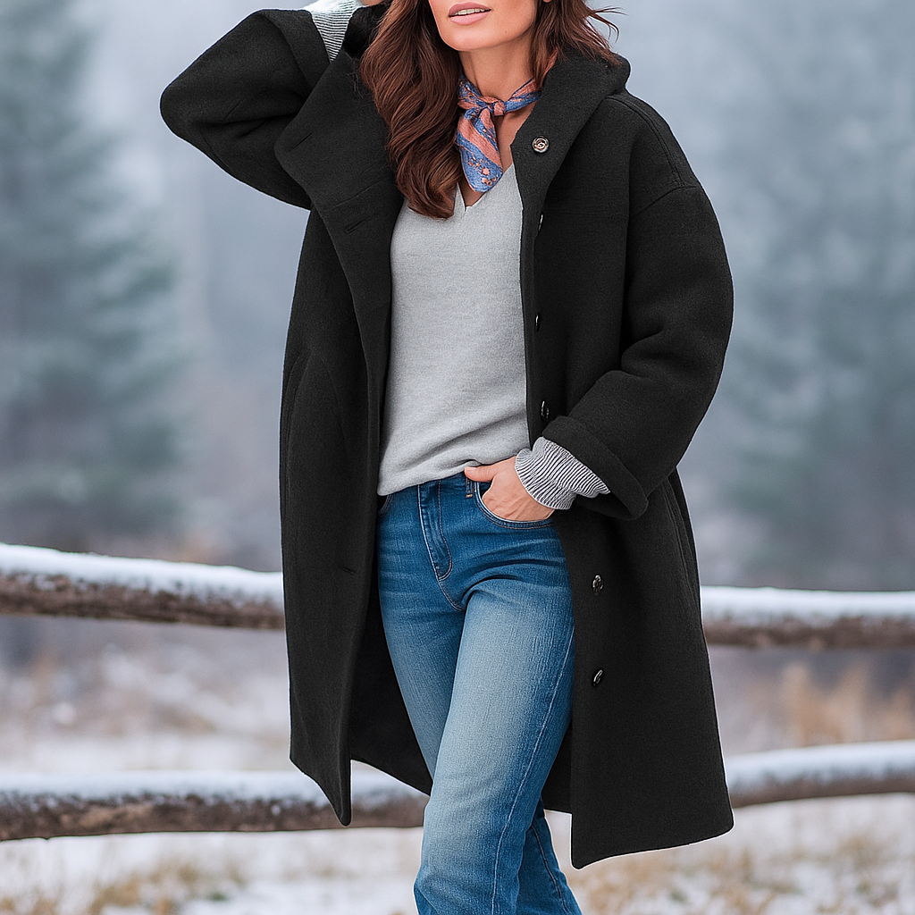 ModeGeist | Hochwertiger, lässiger Wintermantel für Frauen Alexia
