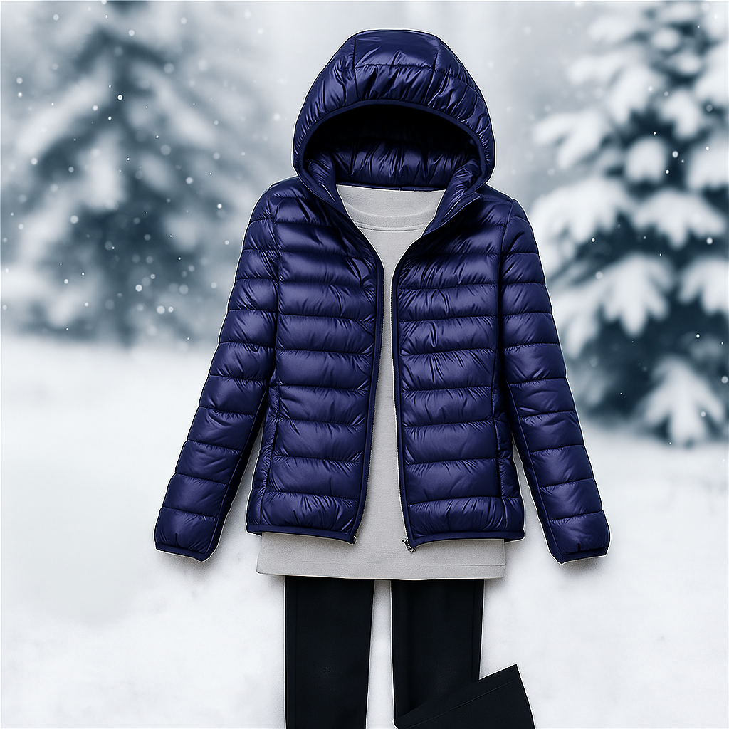 ModeGeist | Leicht wattierte Jacke mit vielseitiger Kapuze Nora