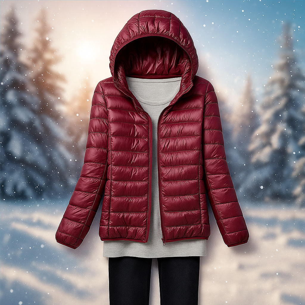 ModeGeist | Leichte gepolsterte Jacke mit vielseitiger Kapuze