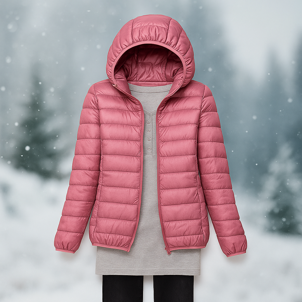 ModeGeist | Leichte gepolsterte Jacke mit vielseitiger Kapuze