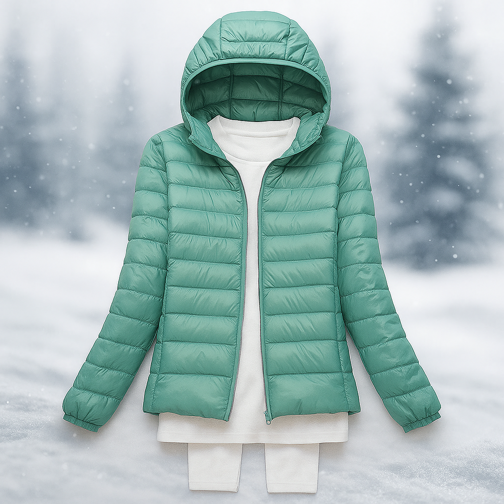 ModeGeist | Leicht wattierte Jacke mit vielseitiger Kapuze Nora
