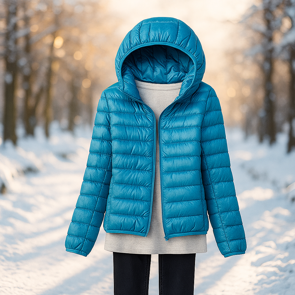 ModeGeist | Leicht wattierte Jacke mit vielseitiger Kapuze Nora