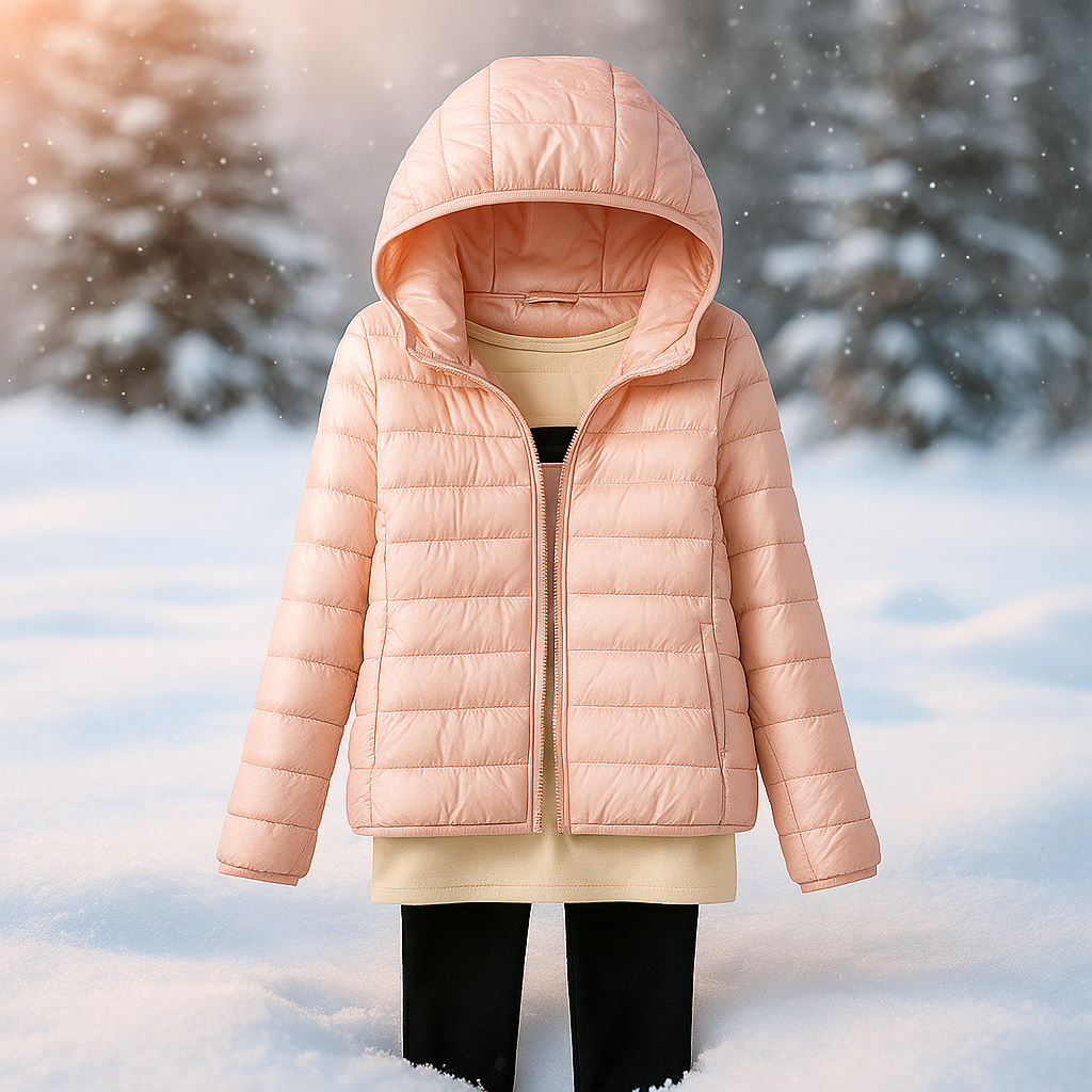 ModeGeist | Leicht wattierte Jacke mit vielseitiger Kapuze Nora