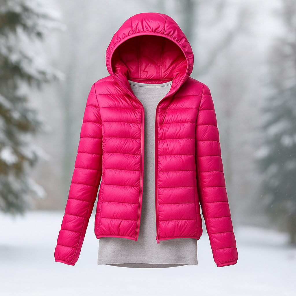 ModeGeist | Leicht wattierte Jacke mit vielseitiger Kapuze Nora