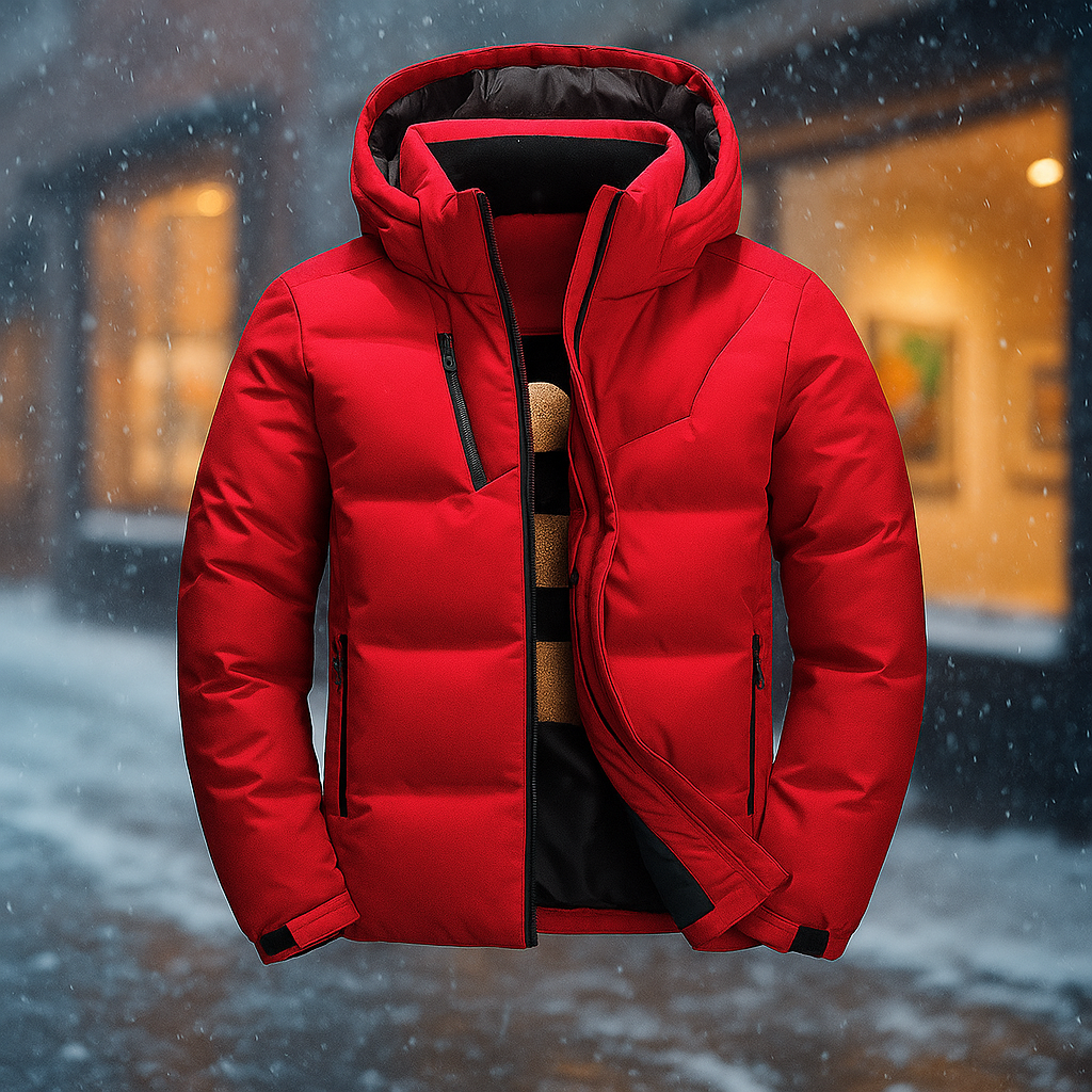 ModeGeist | Gestepptes Jack mit Kapuze und urbanem Design