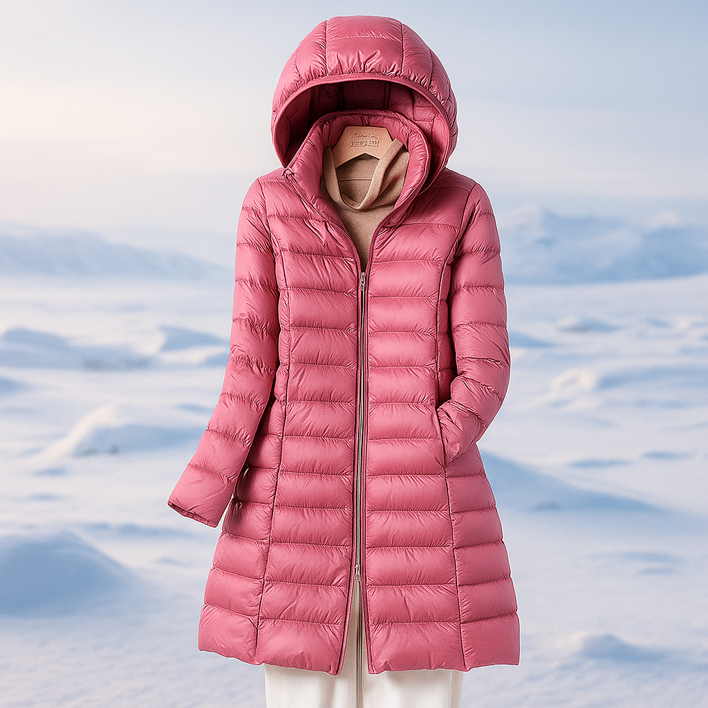 ModeGeist | Steppmantel mit Kapuze für Damen Marenne